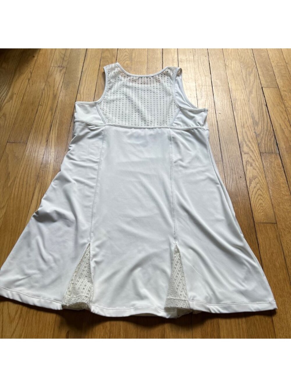 Tenniscore Tuckernuck Tnuck Sport M White Cane Victoria Mesh Sleeveless Dress - Picture 8 of 16